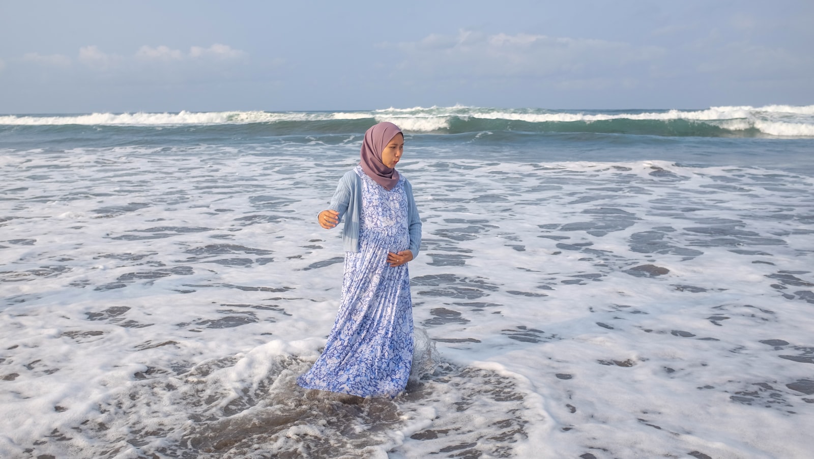 Burkini couvrant et élégant pour la plage